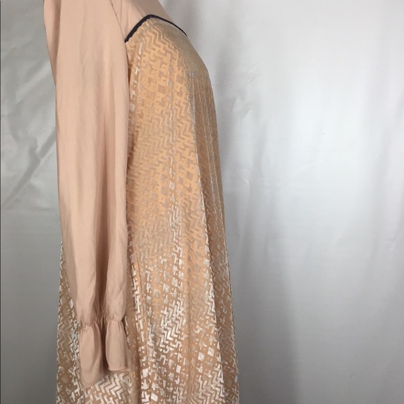 Penelope rose nude tent long sleeve dress - Picture 8 of 8